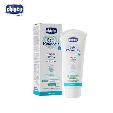 Kem dưỡng ẩm chứa Omega và Vitamin E Chicco 0M+ 100ml