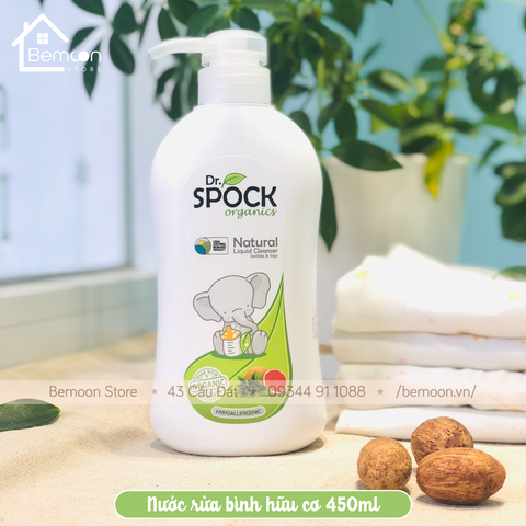 Nước rửa bình hữu cơ Dr. Spock Organic 450ml