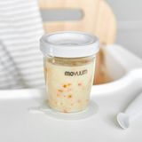 Set 3 cốc trữ sữa, đồ ăn dặm Moyuum Hàn - 180ml ( Ghi )