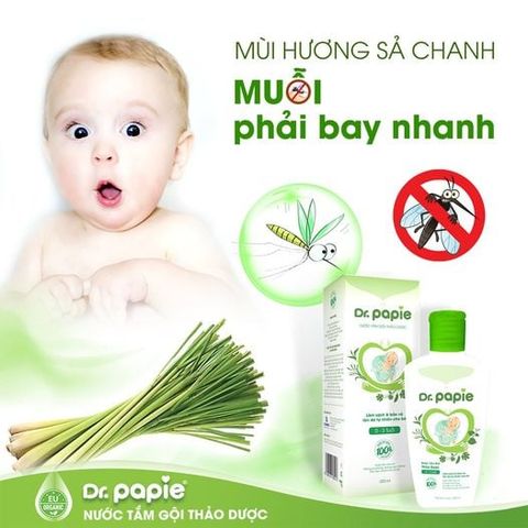 Nước tắm gội thảo dược Dr. Papie