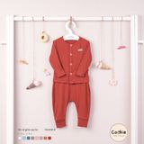 Bộ dài tay cài giữa cạp bo Cookie