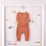 Bộ dài tay cài giữa cạp bo Cookie