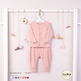 Bộ dài tay cài giữa cạp bo Cookie