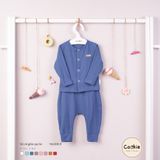 Bộ dài tay cài giữa cạp bo Cookie