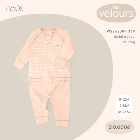 Bộ bổ trụ sau Nous Velours kẻ hồng