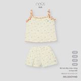 Hai dây Nous Kid màu vàng in hoạ tiết