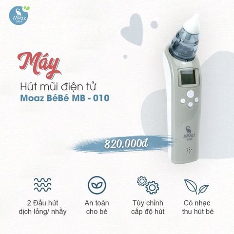 Máy hút mũi điện tử Moaz BéBé MB – 010