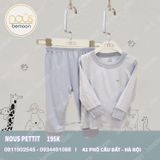 Bộ cài vai dài nous pettit xanh tím nhạt