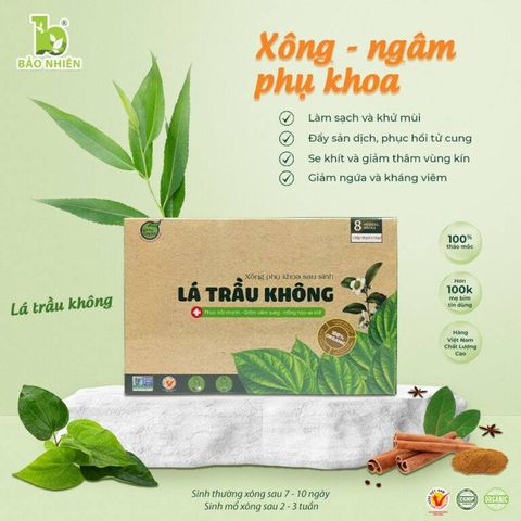Lá trầu không - xông phụ khoa Bảo Nhiên