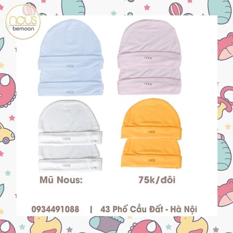 Mũ Nous (các màu) set 2 mũ