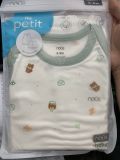 Ba lỗ Nous Petit xanh trắng hoạ tiết gấu