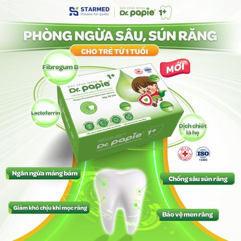 Gạc răng miệng Dr.Papie 1Y+ (30 gói)