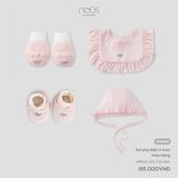 Set phụ kiện 4 món màu hồng ( bèo )