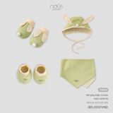 Set phụ kiện 4 món màu xanh lá