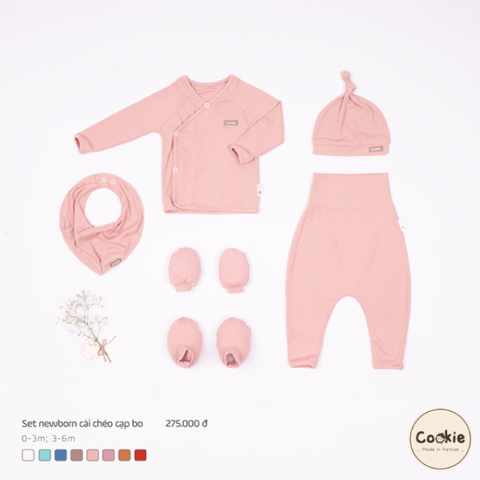 SET newborn cài chéo cạp bo Cookie