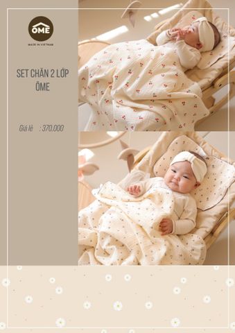 Set chăn gối xô mỏng OME