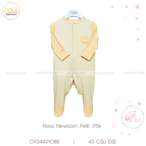 Body newborn kẻ vàng NB