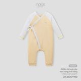 Body liền dài buộc dây màu vàng phối trắng NB Nous Premium