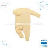 Bodysuit kẻ vàng hình hoa NB