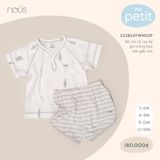 Bộ cài cổ cộc Nous Petit hoạ tiết