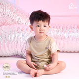 Bộ cộc tay phối sườn Cookie (0-5 tuổi)
