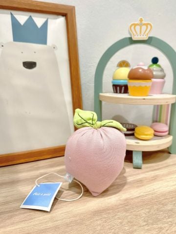 Quả đào màu hồng lá xanh S Nous