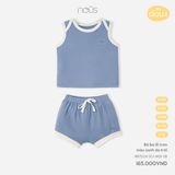 Bộ ba lỗ Nous Doux màu xanh da trời