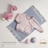 Bomber nhung xốp kéo khóa Cookie