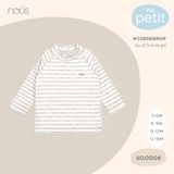 Áo cổ 3cm Nous Petit kẻ