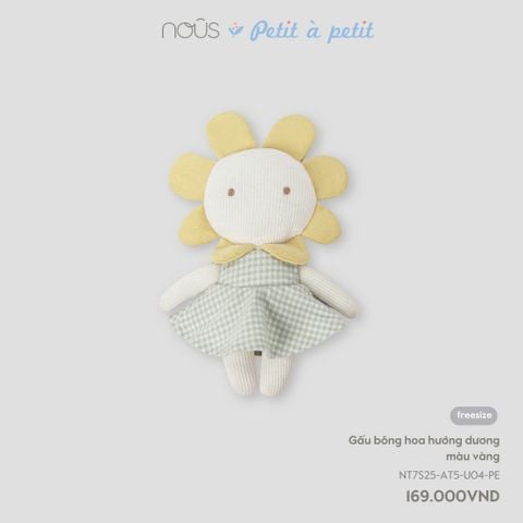 Gấu bông hoa hướng dương màu vàng Nous
