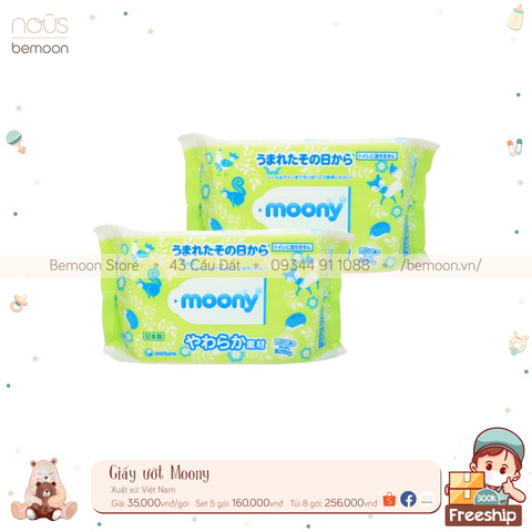 Giấy ướt moony