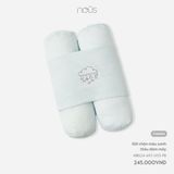 Gối chặn màu xanh thêu mặt gấu Nous