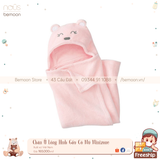 Ủ Choàng Bông Cho Bé/Chăn Ủ Lông Hình Gấu Có Mũ Minizone
