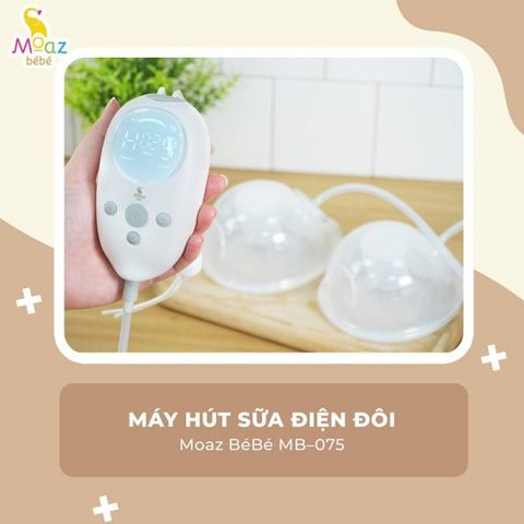 Máy hút sữa điện đôi Moaz BéBé MB - 075