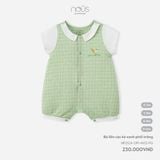 Bộ liền cộc kẻ xanh phối trắng Nous Premium
