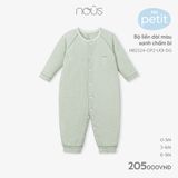 Body liền dài Nous petit màu xanh chấm bi