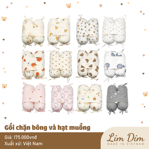 Gối chặn bông và hạt muồng Lim Dim