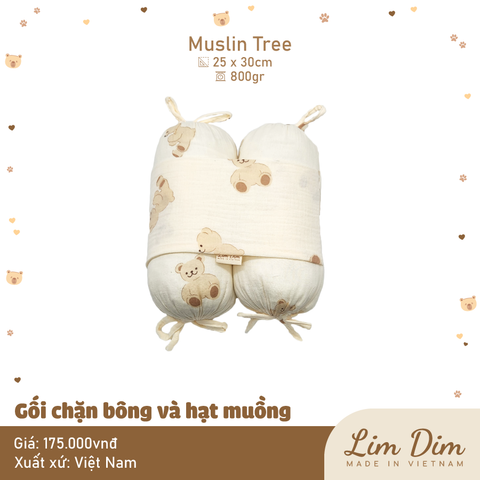Gối chặn bông và hạt muồng Lim Dim