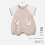 Bộ liền cộc màu be phối trắng Nous Premium ( thỏ )