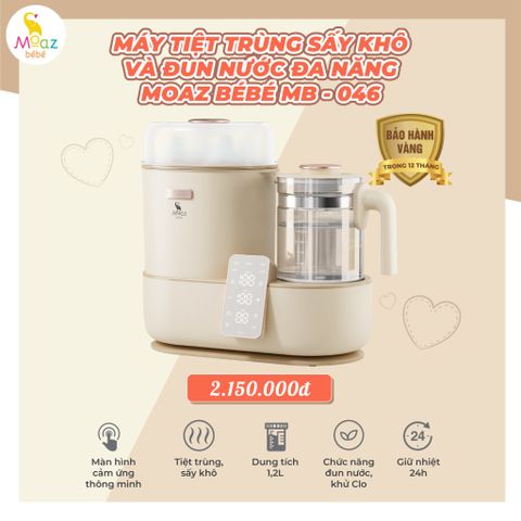 Máy tiệt trùng sấy khô và đun nước đa năng Moaz BéBé MB – 046