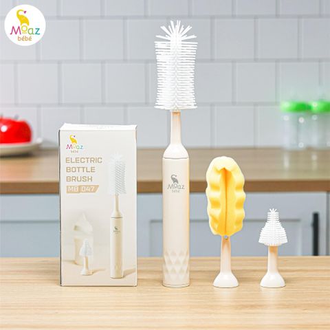 Bộ cọ rửa bình sữa điện Moaz Bébé MB-047