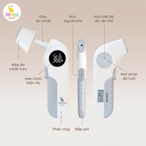 Nhiệt kế hồng ngoại Moaz BéBé MB097