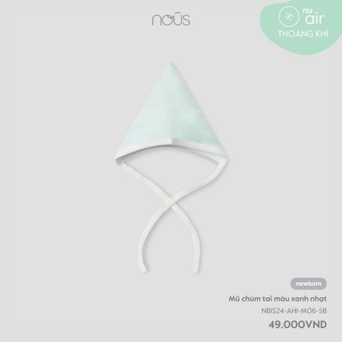 Mũ chùm tai màu xanh nhạt Nous Air NB