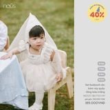 Set bodysuit cộc kèm váy quây tầng màu trắng Nous Party