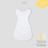 Nhộng chũn trắng in hoạ tiết viền kẻ Nous ( S/M/L )