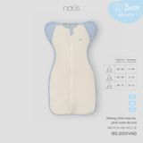 Nhộng chũn màu be phối xanh da trời Nous Petit S/M/L