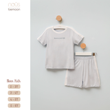 Bộ cộc tay bé trai Nous Kids xanh trắng