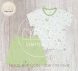 Bộ cài thẳng cộc Nous doux trắng cốm