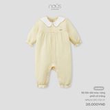 Body liền dài Nous Premium màu vàng phối cổ trắng NB