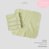 Set 5 khăn sữa màu xanh lá Nous Muslin ( 2 lớp )